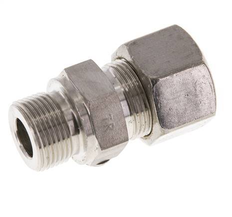 M22x1.5 Male x 16S Stainless steel Straight Compression Fitting 400 Bar DIN 2353