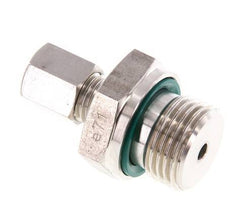 G 1/2'' Male x 6L Stainless steel Straight Compression Fitting with FKM Seal 315 Bar DIN 2353