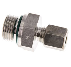 G 1/2'' Male x 6S Stainless steel Straight Compression Fitting with FKM Seal 630 Bar DIN 2353