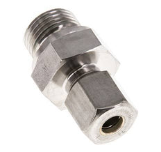G 1/2'' Male x 8S Stainless steel Straight Compression Fitting with FKM Seal 630 Bar DIN 2353