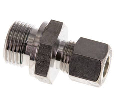 G 1/2'' Male x 10L Stainless steel Straight Compression Fitting with FKM Seal 315 Bar DIN 2353