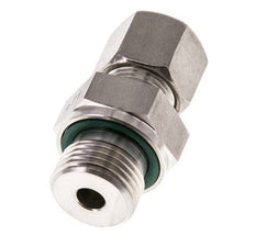 G 1/2'' Male x 10S Stainless steel Straight Compression Fitting with FKM Seal 630 Bar DIN 2353