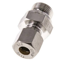 G 1/2'' Male x 10S Stainless steel Straight Compression Fitting with FKM Seal 630 Bar DIN 2353