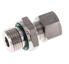 G 1/2'' Male x 12L Stainless steel Straight Compression Fitting with FKM Seal 315 Bar DIN 2353