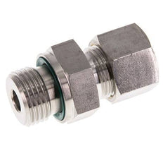 G 1/2'' Male x 12S Stainless steel Straight Compression Fitting with FKM Seal 630 Bar DIN 2353