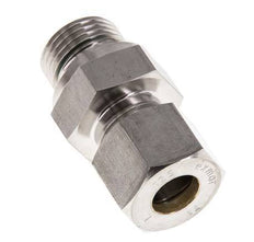 G 1/2'' Male x 12S Stainless steel Straight Compression Fitting with FKM Seal 630 Bar DIN 2353
