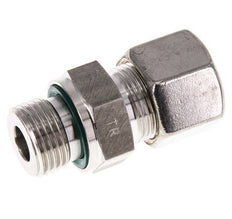 G 1/2'' Male x 14S Stainless steel Straight Compression Fitting with FKM Seal 630 Bar DIN 2353