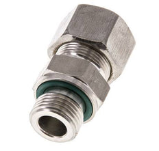 G 1/2'' Male x 16S Stainless steel Straight Compression Fitting with FKM Seal 400 Bar DIN 2353