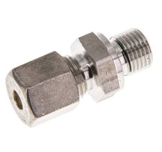 G 1/4'' Male x 6S Stainless steel Straight Compression Fitting with FKM Seal 630 Bar DIN 2353