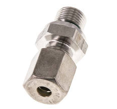 G 1/4'' Male x 6S Stainless steel Straight Compression Fitting with FKM Seal 630 Bar DIN 2353