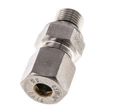 G 1/4'' Male x 8S Stainless steel Straight Compression Fitting with FKM Seal 630 Bar DIN 2353