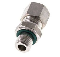 G 1/4'' Male x 10L Stainless steel Straight Compression Fitting with FKM Seal 315 Bar DIN 2353