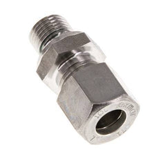 G 1/4'' Male x 10L Stainless steel Straight Compression Fitting with FKM Seal 315 Bar DIN 2353