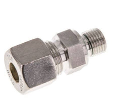 G 1/4'' Male x 10S Stainless steel Straight Compression Fitting with FKM Seal 630 Bar DIN 2353
