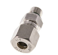G 1/4'' Male x 10S Stainless steel Straight Compression Fitting with FKM Seal 630 Bar DIN 2353