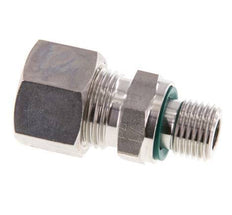 G 1/4'' Male x 12L Stainless steel Straight Compression Fitting with FKM Seal 315 Bar DIN 2353