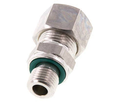 G 1/4'' Male x 12L Stainless steel Straight Compression Fitting with FKM Seal 315 Bar DIN 2353