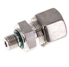 G 1/4'' Male x 14S Stainless steel Straight Compression Fitting with FKM Seal 630 Bar DIN 2353
