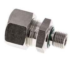 G 1/4'' Male x 15L Stainless steel Straight Compression Fitting with FKM Seal 315 Bar DIN 2353