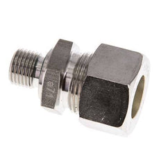 G 1/4'' Male x 15L Stainless steel Straight Compression Fitting with FKM Seal 315 Bar DIN 2353