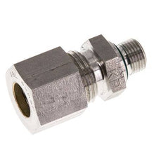 G 1/8'' Male x 10L Stainless steel Straight Compression Fitting with FKM Seal 315 Bar DIN 2353