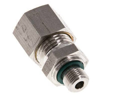 G 1/8'' Male x 10L Stainless steel Straight Compression Fitting with FKM Seal 315 Bar DIN 2353