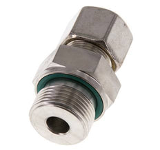 G 3/4'' Male x 14S Stainless steel Straight Compression Fitting with FKM Seal 630 Bar DIN 2353