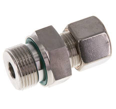 G 3/4'' Male x 14S Stainless steel Straight Compression Fitting with FKM Seal 630 Bar DIN 2353