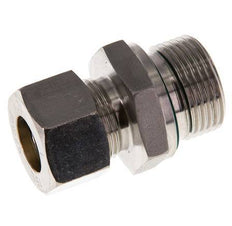 G 3/4'' Male x 15L Stainless steel Straight Compression Fitting with FKM Seal 315 Bar DIN 2353