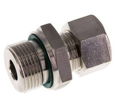 G 3/4'' Male x 15L Stainless steel Straight Compression Fitting with FKM Seal 315 Bar DIN 2353