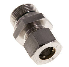 G 3/4'' Male x 15L Stainless steel Straight Compression Fitting with FKM Seal 315 Bar DIN 2353