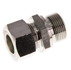 G 3/4'' Male x 18L Stainless steel Straight Compression Fitting with FKM Seal 315 Bar DIN 2353