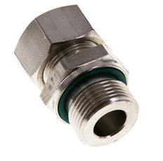 G 3/4'' Male x 18L Stainless steel Straight Compression Fitting with FKM Seal 315 Bar DIN 2353