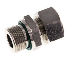 G 3/4'' Male x 18L Stainless steel Straight Compression Fitting with FKM Seal 315 Bar DIN 2353