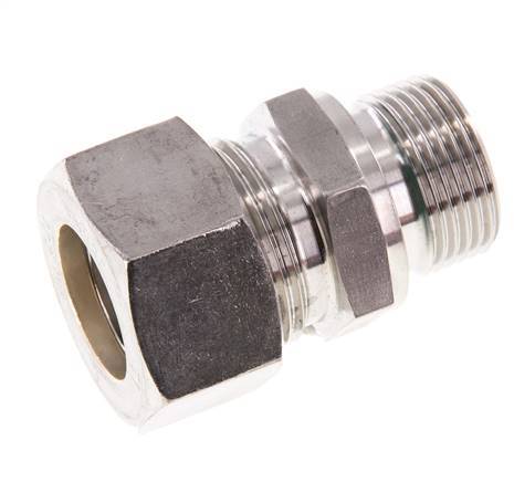 G 3/4'' Male x 22L Stainless steel Straight Compression Fitting with FKM Seal 160 Bar DIN 2353