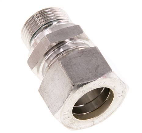 G 3/4'' Male x 22L Stainless steel Straight Compression Fitting with FKM Seal 160 Bar DIN 2353