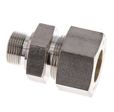 G 3/4'' Male x 25S Stainless steel Straight Compression Fitting with FKM Seal 400 Bar DIN 2353