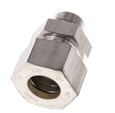 G 3/4'' Male x 25S Stainless steel Straight Compression Fitting with FKM Seal 400 Bar DIN 2353