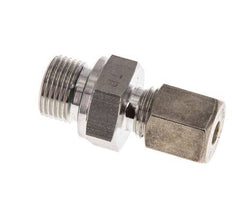 G 3/8'' Male x 6S Stainless steel Straight Compression Fitting with FKM Seal 630 Bar DIN 2353