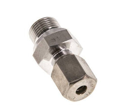 G 3/8'' Male x 6S Stainless steel Straight Compression Fitting with FKM Seal 630 Bar DIN 2353