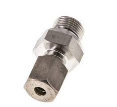 G 3/8'' Male x 6S Stainless steel Straight Compression Fitting with FKM Seal 630 Bar DIN 2353