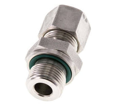G 3/8'' Male x 10L Stainless steel Straight Compression Fitting with FKM Seal 315 Bar DIN 2353