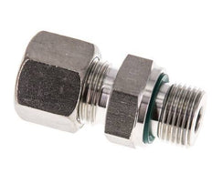 G 3/8'' Male x 10S Stainless steel Straight Compression Fitting with FKM Seal 630 Bar DIN 2353