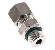 G 3/8'' Male x 10S Stainless steel Straight Compression Fitting with FKM Seal 630 Bar DIN 2353