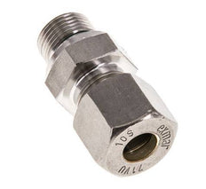 G 3/8'' Male x 10S Stainless steel Straight Compression Fitting with FKM Seal 630 Bar DIN 2353