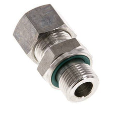 G 3/8'' Male x 12L Stainless steel Straight Compression Fitting with FKM Seal 315 Bar DIN 2353