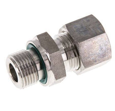 G 3/8'' Male x 12L Stainless steel Straight Compression Fitting with FKM Seal 315 Bar DIN 2353