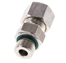 G 3/8'' Male x 12S Stainless steel Straight Compression Fitting with FKM Seal 630 Bar DIN 2353