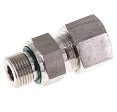 G 3/8'' Male x 12S Stainless steel Straight Compression Fitting with FKM Seal 630 Bar DIN 2353