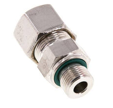 G 3/8'' Male x 14S Stainless steel Straight Compression Fitting with FKM Seal 630 Bar DIN 2353